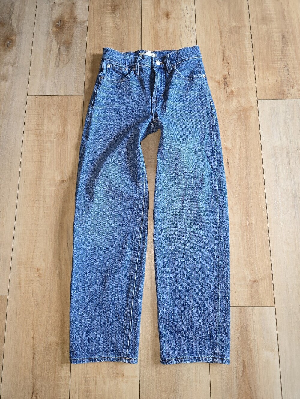 Madewell The Perfect Vintage Wide-Leg Jeans Sz 23 Petite